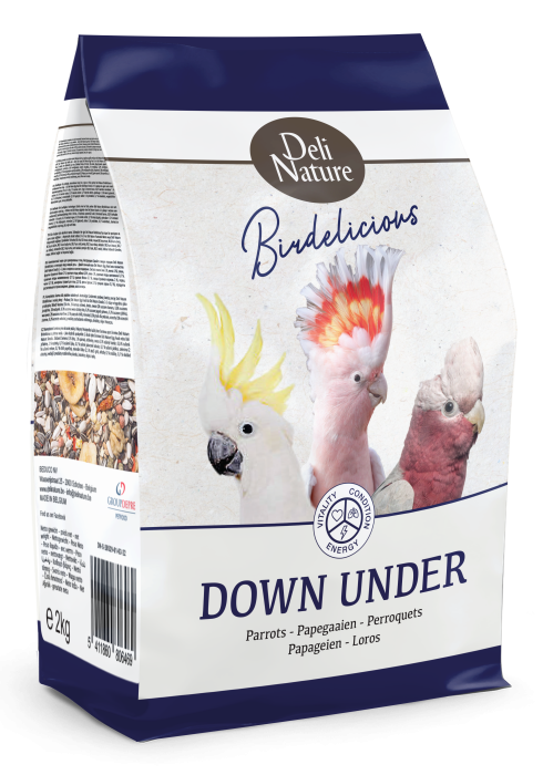 DN BIRDELICIOUS PARROTS DOWN UNDER 2.00 KG