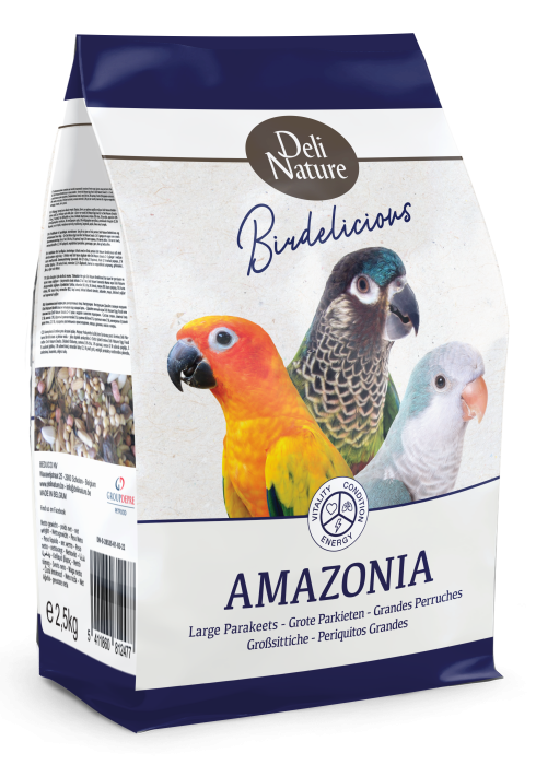 DN BIRDELICIOUS LARGE PARAKEETS AMAZONIA  800 GR