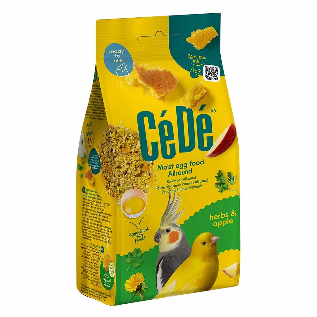 CEDE EGG FOOD MOIST ALLROUND HERBS & APPLE 200GR